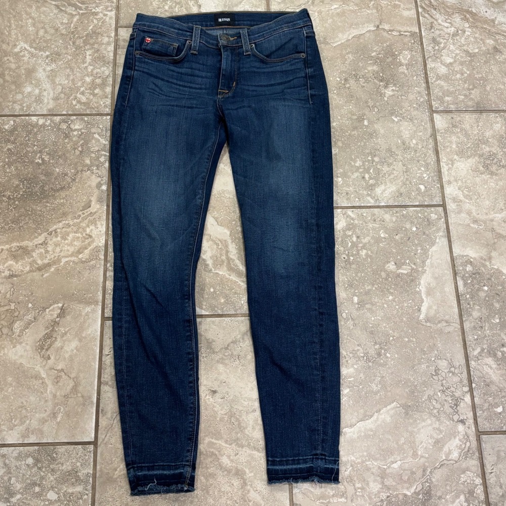 Hudson Skinny Ankle Jeans 27 Dark Wash Released Hem NWL409ZBA
